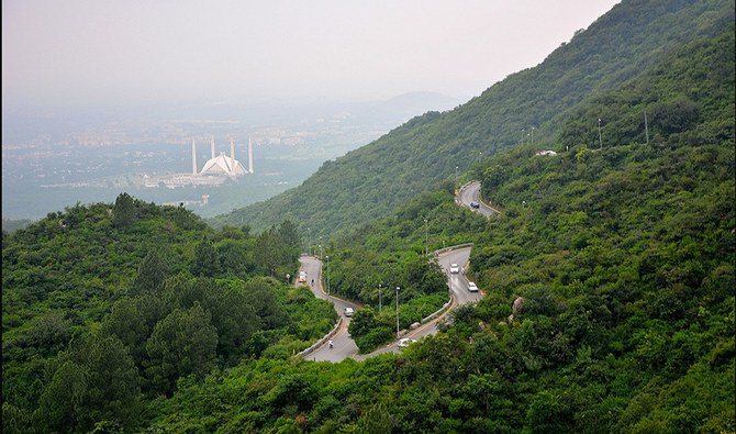 margalla hill from where beauty of islamabad can be seen