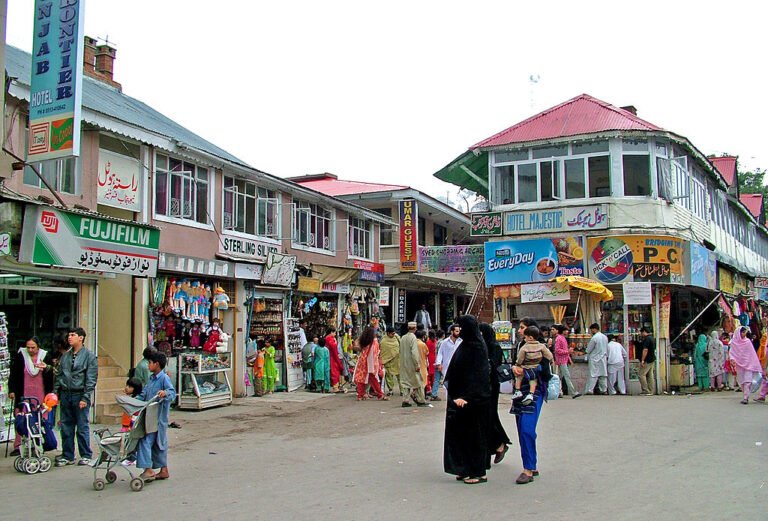 Shoping street in Murree