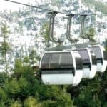 Patriata chair lift in snow season